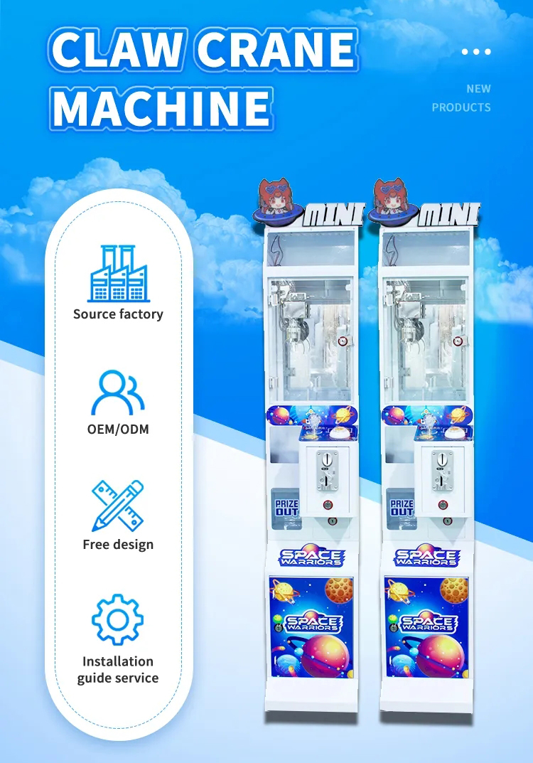 Mini Space Warriors Claw Machine - Bleegame