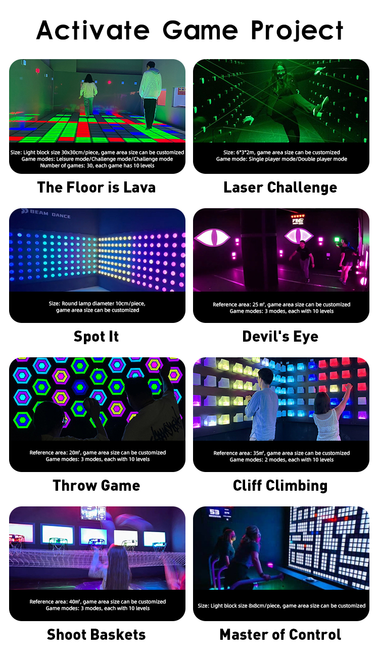 The most popular games in the activate game room: Laser Challenge ...