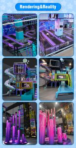 Cyberpunk Indoor Sports Playground