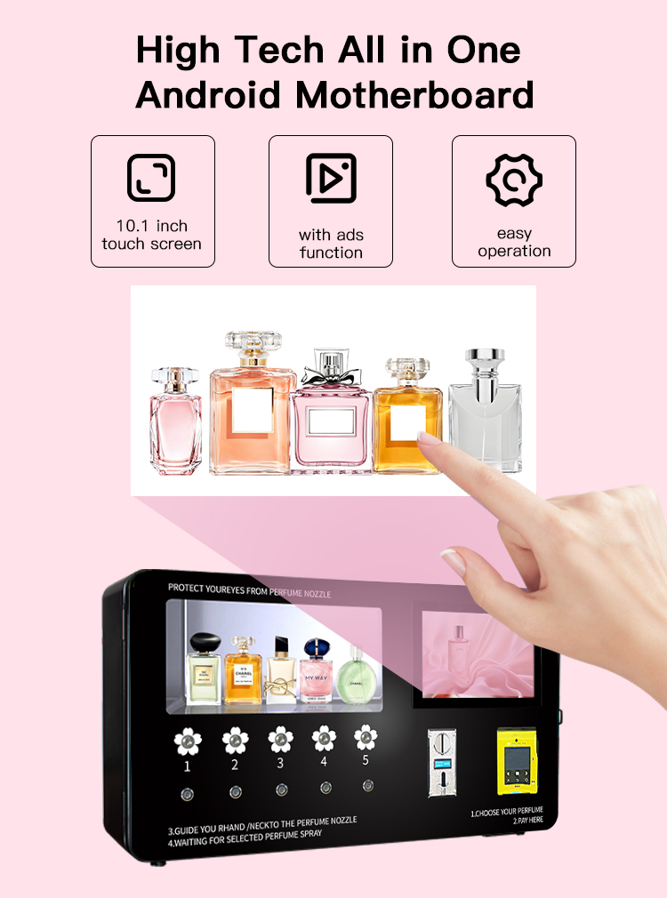 perfume spraying vending machine product details