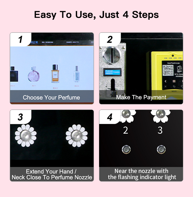 perfume spraying vending machine product details