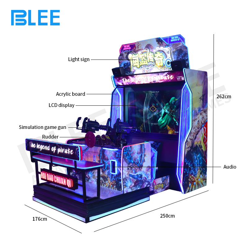 Shooting game machine for home entertainment center