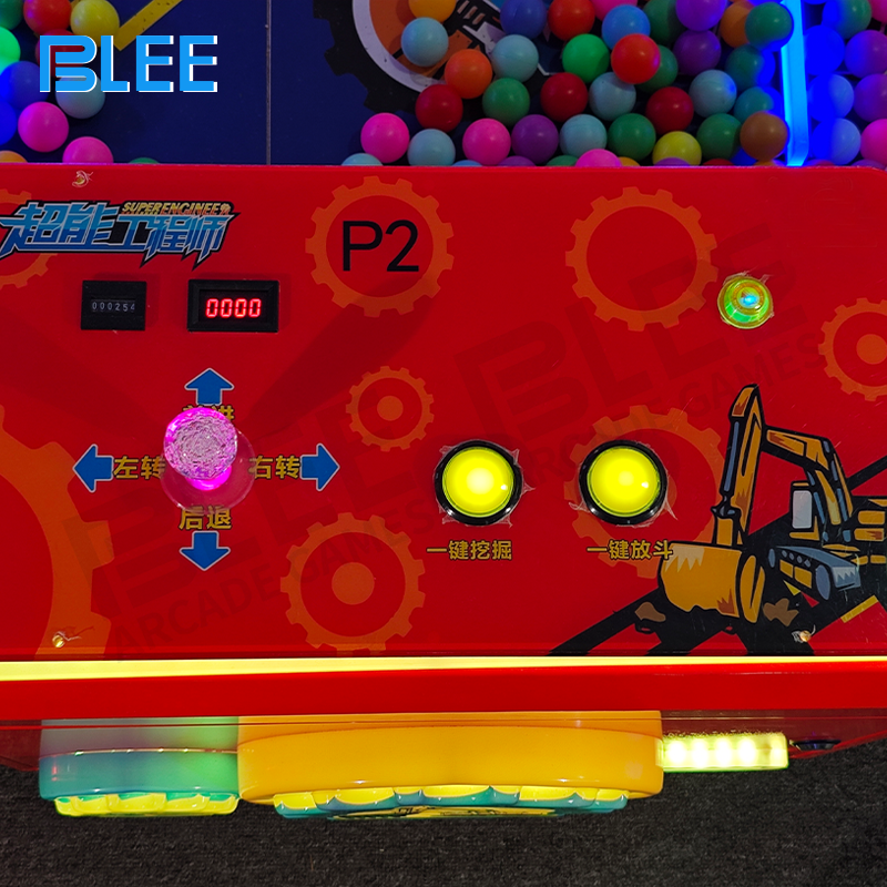 Excavator digging ball game equipment details