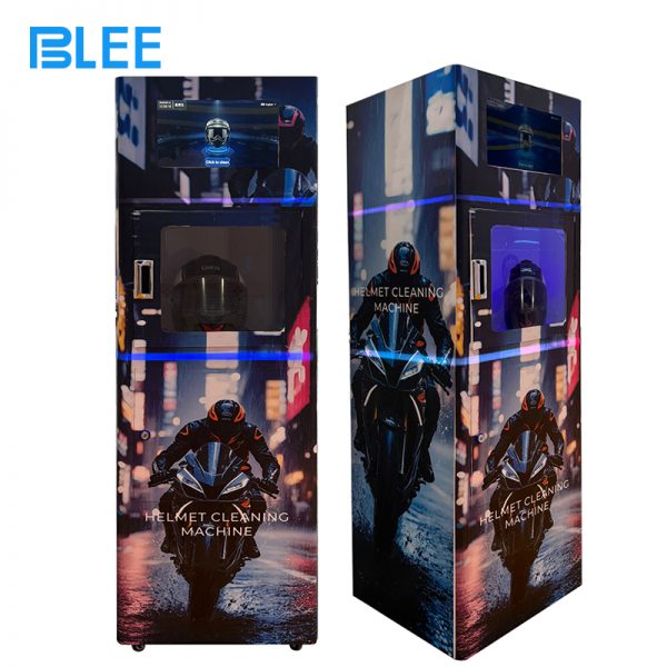 Helmet cleaning vending machine