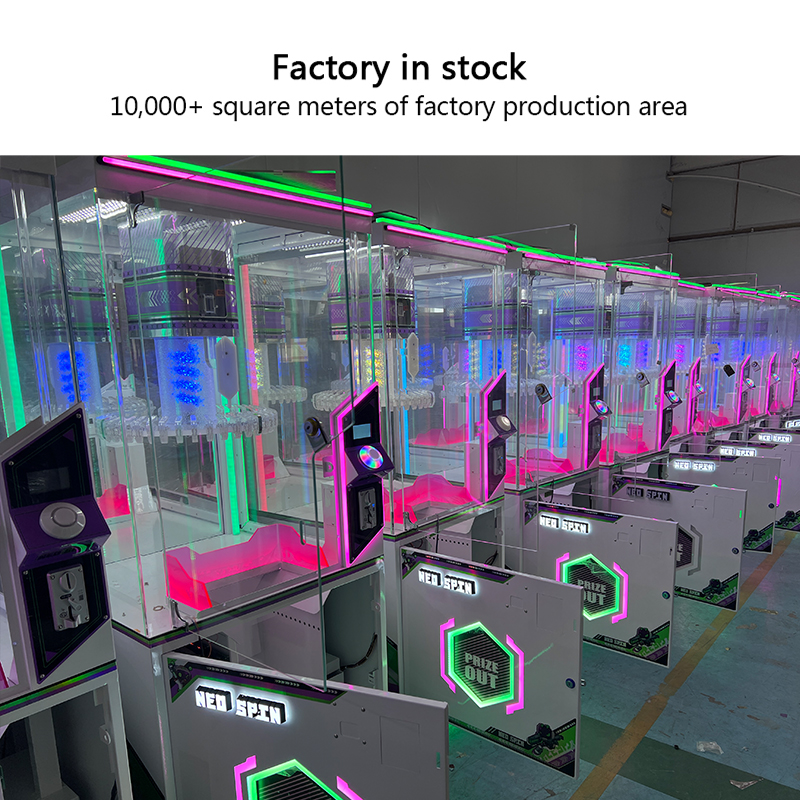 Prize grabbing clip game machine for indoor amusement