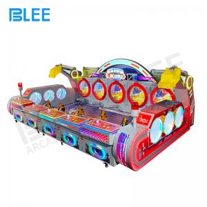 Remote-controlled excavator ball-digging game