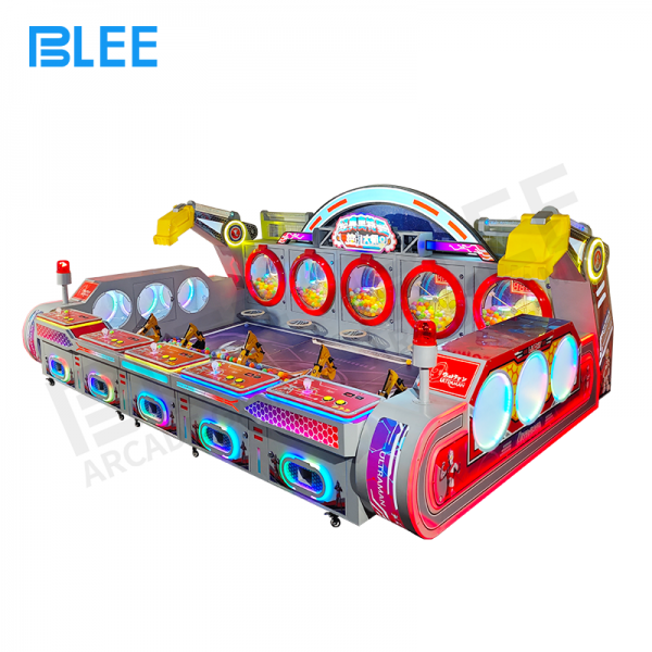 Remote-controlled excavator ball-digging game