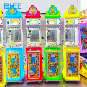 Mini claw machine for kids with colorful LED lights