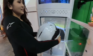 helmet cleaning vending machine business