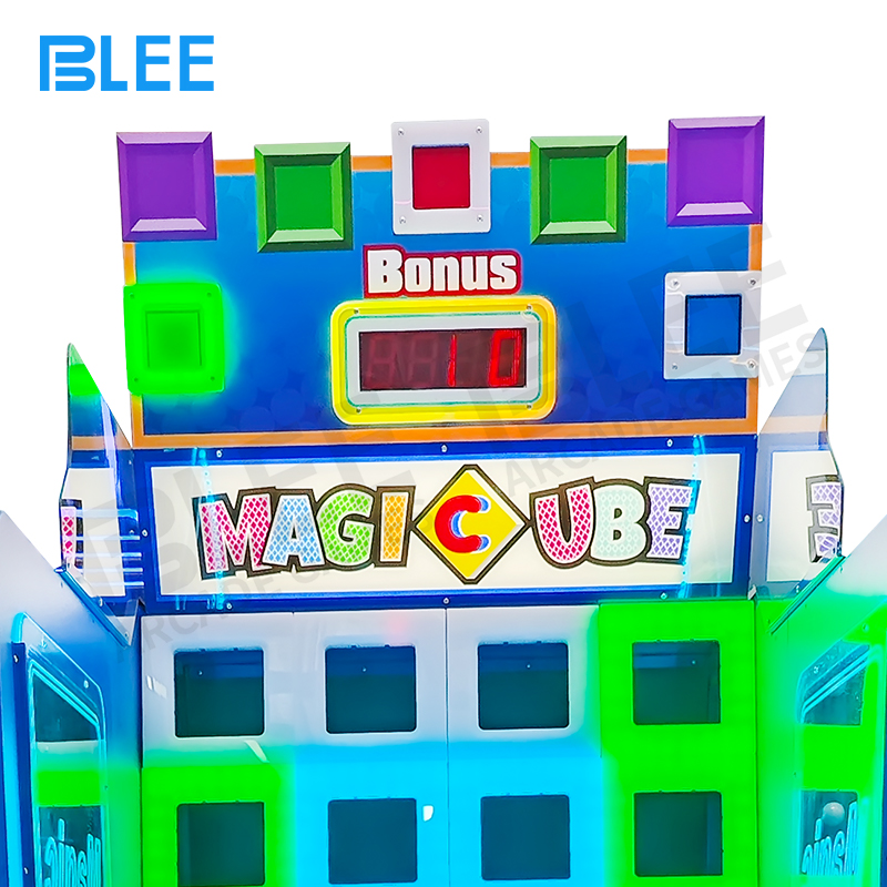 family playing Magic Cube ticket redemption game