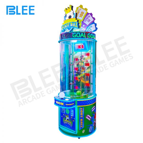 player controlling football to win tickets arcade game