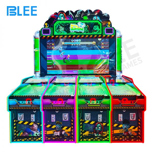 BLEE 4 Players Zombie Go Rolling Ball Game Machine