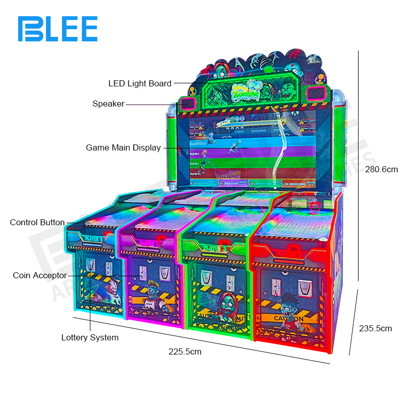 BLEE coin operated zombie arcade game for FECs