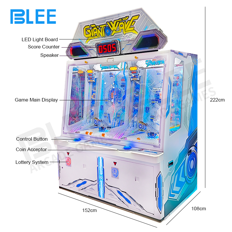 ticket redemption ball pusher game equipment for arcade center