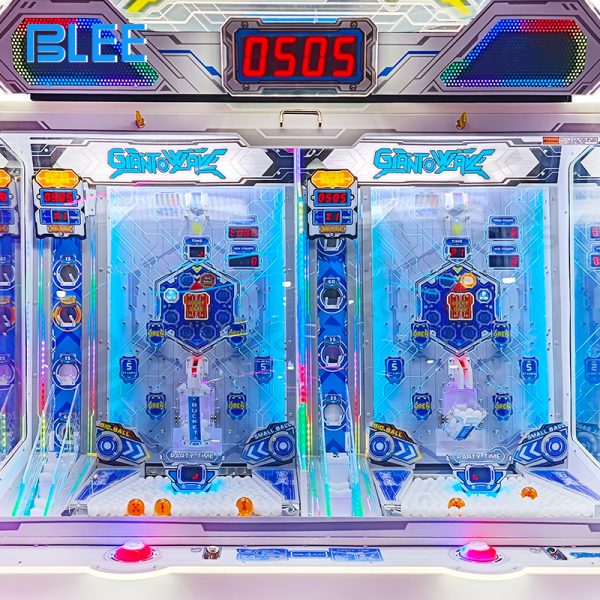 colorful ball pusher arcade game with ticket prizes