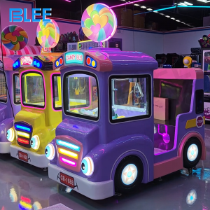 coin operated candy bus swing and claw toy machine for playground