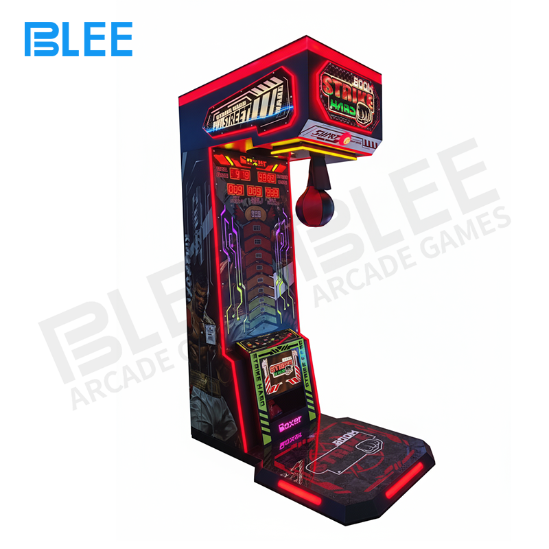 BLEE Boxing King Close-up of punching bag and sensor mechanism