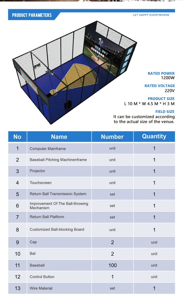 BLEE Indoor Sports Arcade Solution Featuring Baseball Simulator
