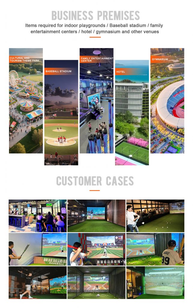 BLEE Baseball Arcade Machine Installed in Indoor Amusement Center