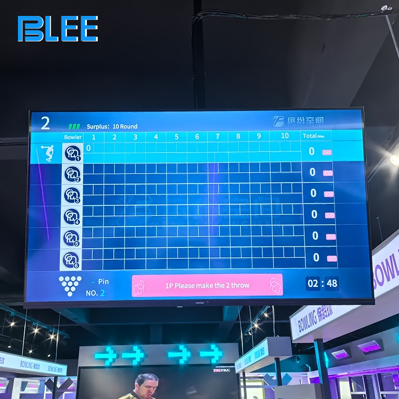 Bowling Alley Equipment (6) BLEE Bowling Arcade Game with Interactive LED Display