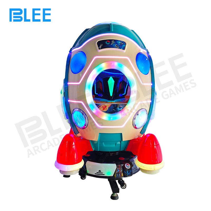Spaceship rocking machine (4) BLEE kids amusement equipment spaceship design