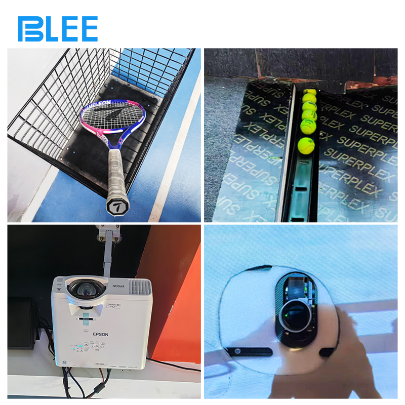 Players Competing on BLEE Virtual Tennis Arcade Machine