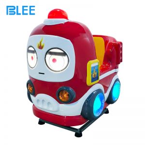 Coin operated fire truck kiddie machine