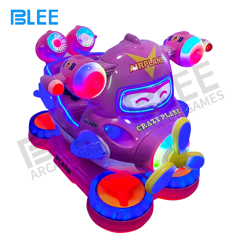 airplane kiddie ride (2) Indoor playground airplane rocking ride