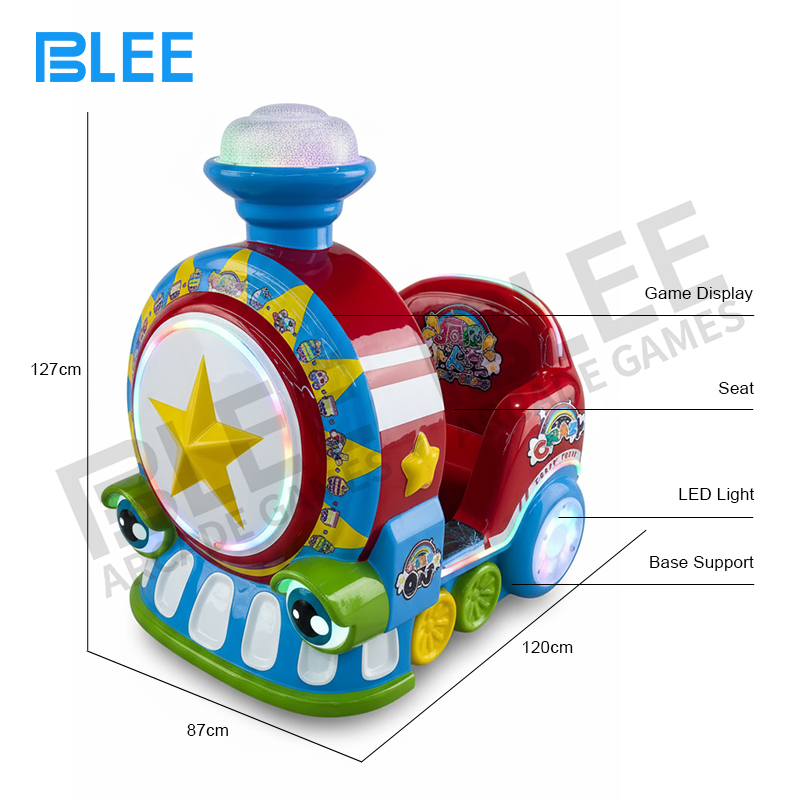 BLEE Crazy Small Train kids swing ride in a shopping mall