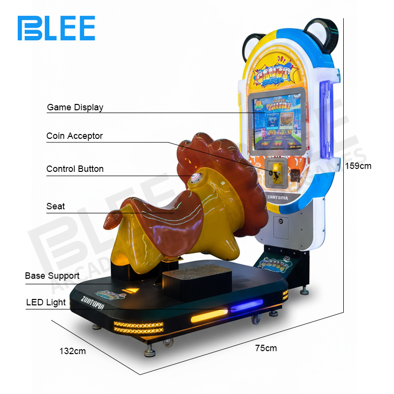 BLEE Candy Animal City Little Lion swing ride in family entertainment center