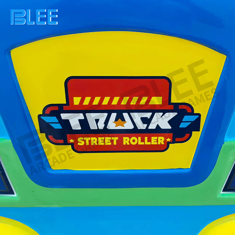 Realistic construction vehicle details and safety patterns