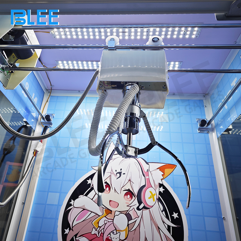 Custom LED lighting system highlighting branded graphics and prize display