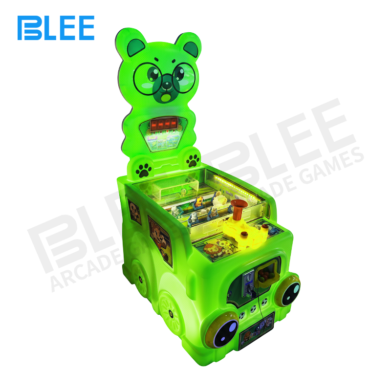 cannon game Children enjoying bear-themed water and ball shooting game