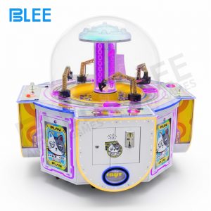 Close-up of child-friendly excavator controls and operation panel