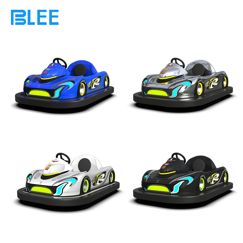 Themed Kuromai GT bumper car with child-friendly graphics and colors