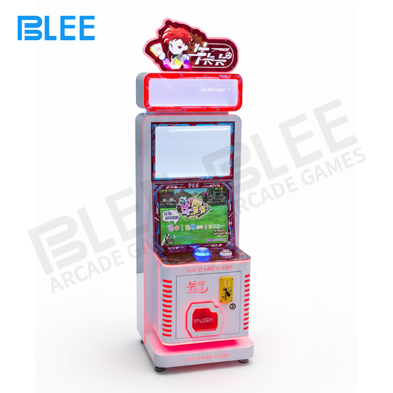 collectible card game Close-up of card dispensing mechanism and output slot