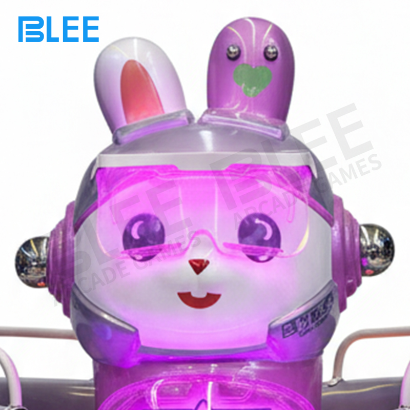 Multiple children riding BLEE Space Bunny cups