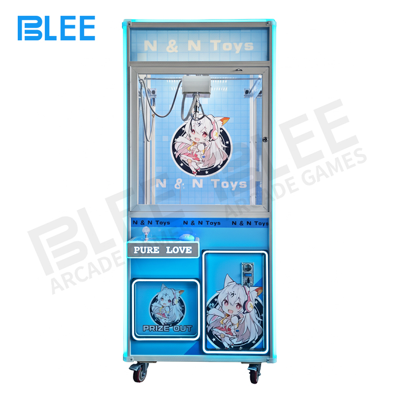crate claw machine Multiple themed Wooden Crate Claw Arcades creating cohesive brand experience zone