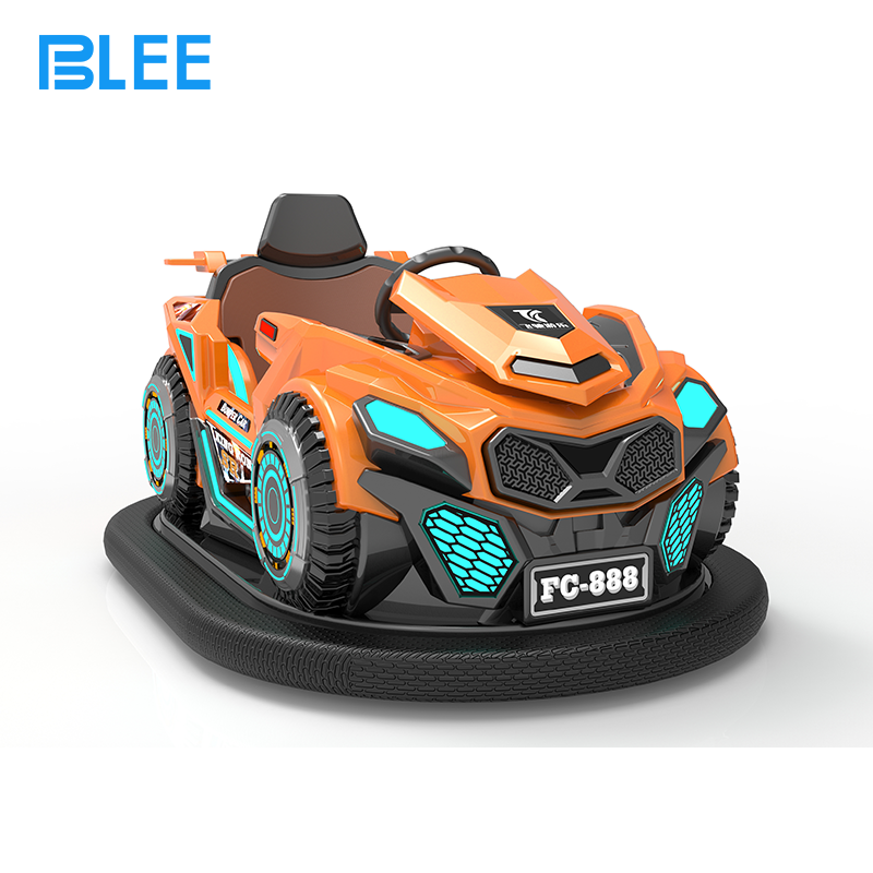 electric bumper car Reinforced steel frame and bumper system close-up