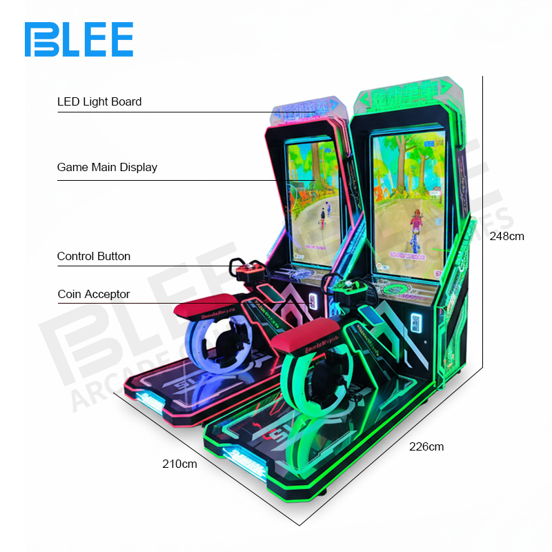 BLEE Active Bike fitness arcade machine full unit view