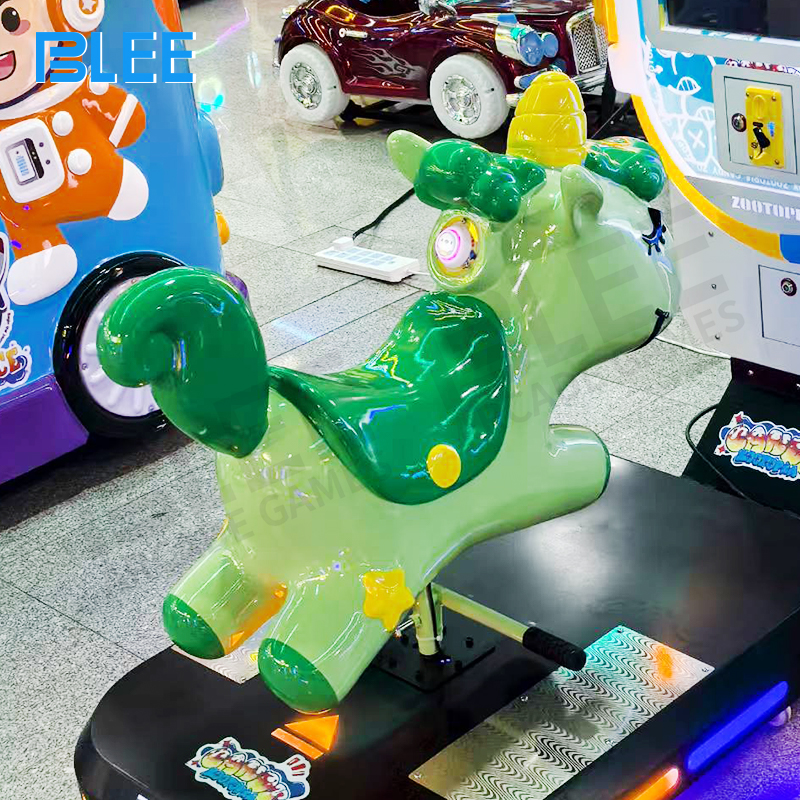 BLEE pony swing ride with soft LED lighting effects