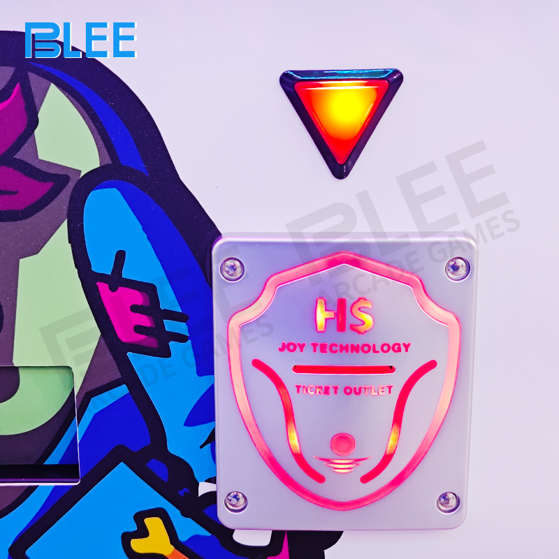 Ticket dispensing mechanism in action