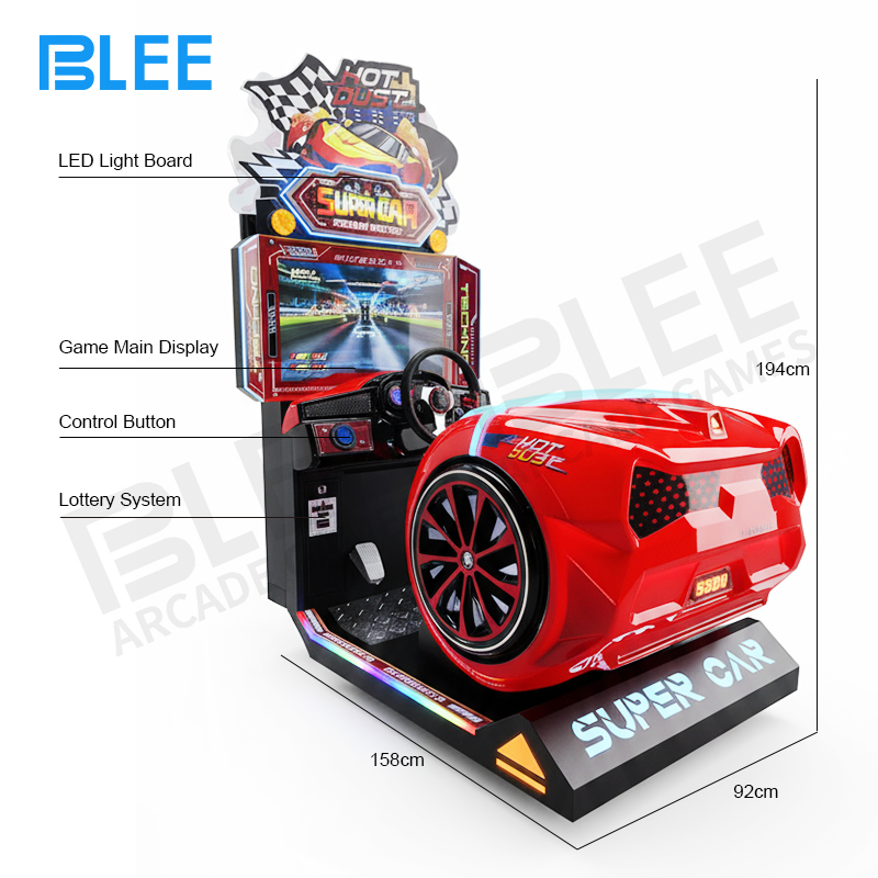 High-definition display showing racing gameplay