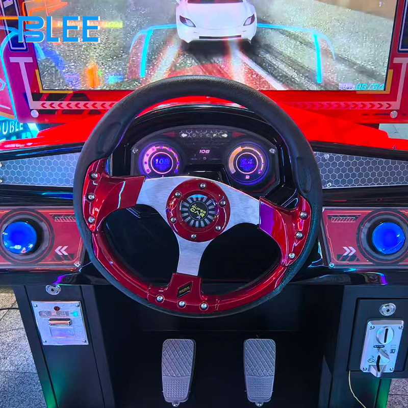 Multiple Super Racer units in arcade setting