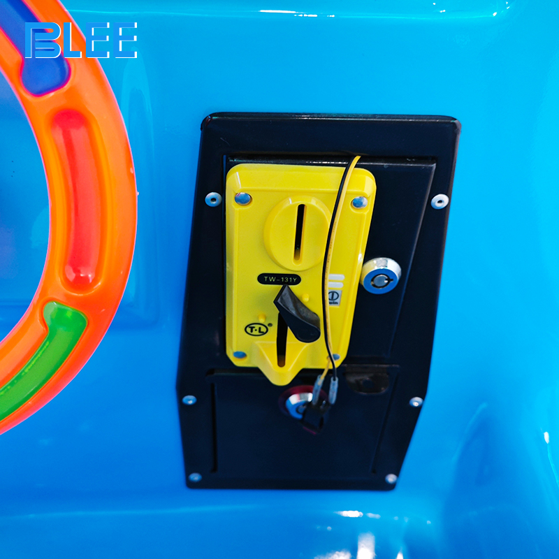 Children racing video game ride