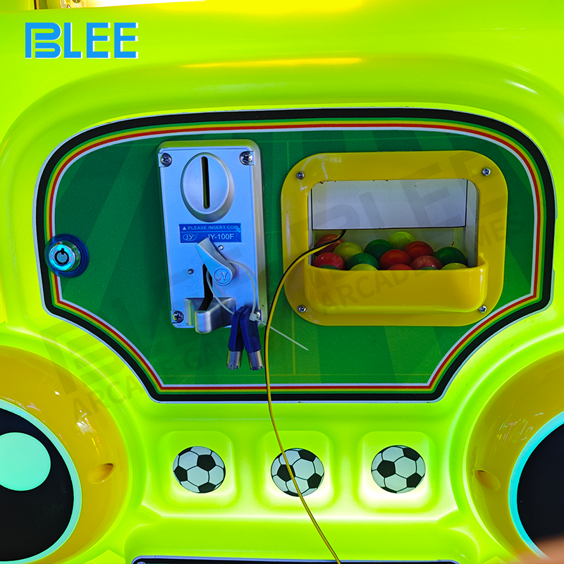 Children engaged with bubble play features