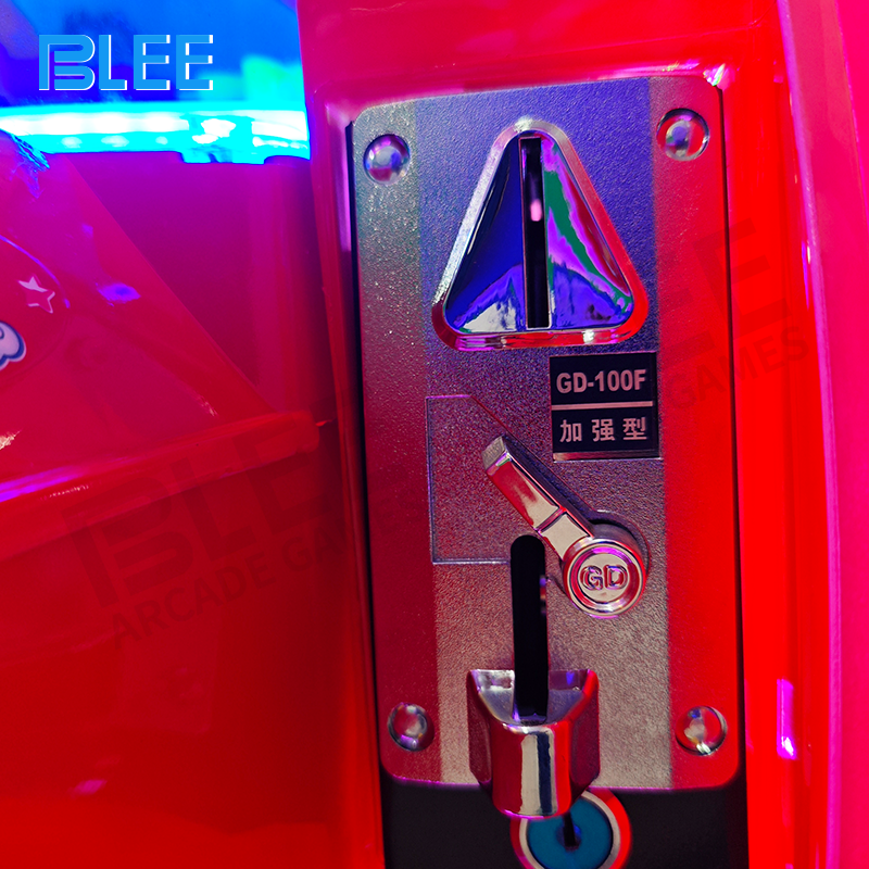 Warm pink and white LED lighting during operation