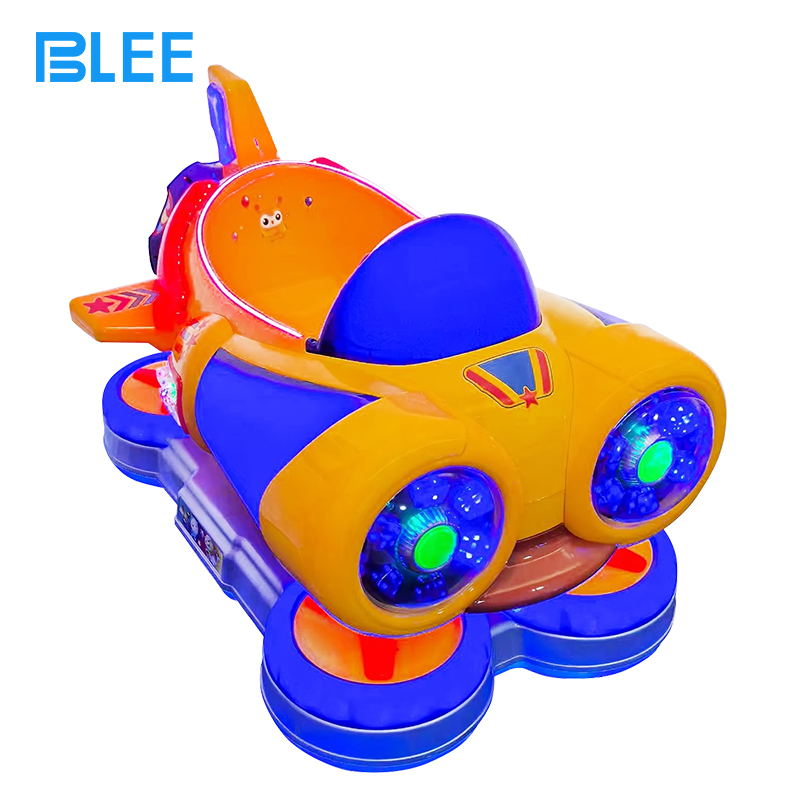 space airship kiddie ride (3) Kids coin operated rocking airship ride