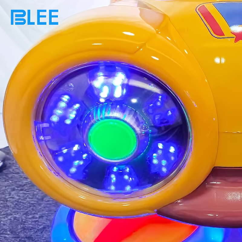Futuristic spaceship kiddie rocking toy