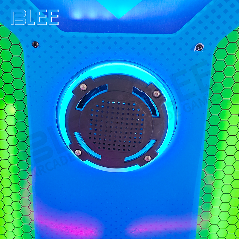 Player Riding BLEE Surf Racing Game Machine